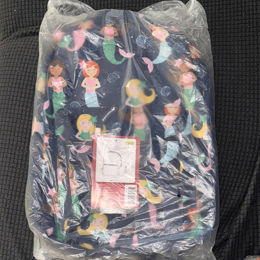 Little Girl’s Mermaid Print Backpack
